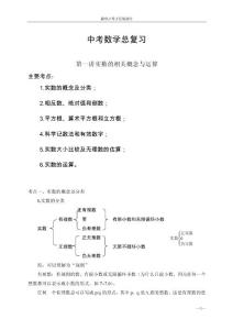 中考数学复习-第一讲 实数的相关概念与运算