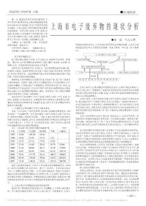 上海市电子废弃物的现状分析