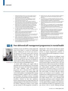 Peer-delivered-self-management-programmes-in-mental-health_2018_The-Lancet