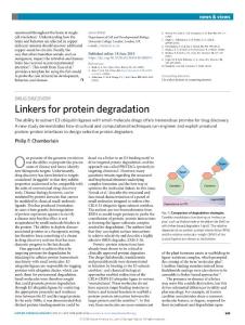 nchembio.2018-Linkers for protein degradation