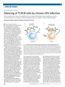 ni.2018-Silencing of TLM B cells by chronic HIV infection