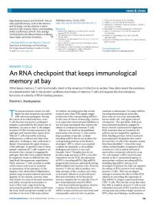 ni.2018-An RNA checkpoint that keeps immunological memory at bay