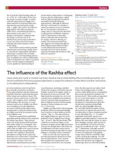nmat.2018-The influence of the Rashba effect
