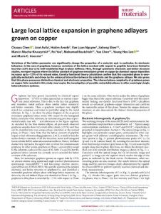 nmat.2018-Large local lattice expansion in graphene adlayers grown on copper