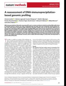 nmeth.2018-A reassessment of DNA-immunoprecipitation-based genomic profiling