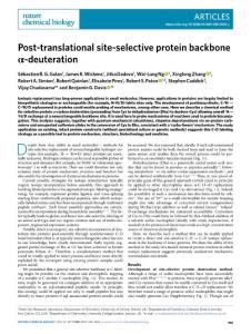 nchembio.2018-Post-translational site-selective protein backbone α-deuteration