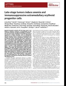 nm.2018-Late-stage tumors induce anemia and immunosuppressive extramedullary erythroid progenitor cells