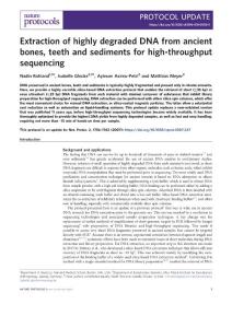 nprot.2018-Extraction of highly degraded DNA from ancient bones, teeth and sediments for high-throughput sequencing