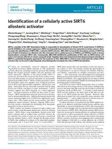 nchembio.2018-Identification of a cellularly active SIRT6 allosteric activator