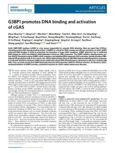 ni.2018-G3BP1 promotes DNA binding and activation of cGAS