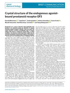 nchembio.2018-Crystal structure of the endogenous agonist-bound prostanoid receptor EP3
