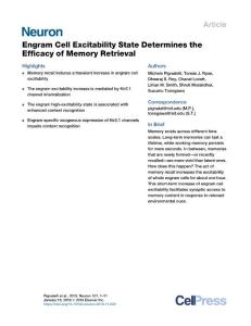 Engram-Cell-Excitability-State-Determines-the-Efficacy-of-Memory-_2018_Neuro