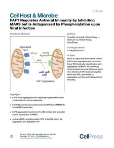 FAF1-Regulates-Antiviral-Immunity-by-Inhibiting-MAVS-but-Is-_2018_Cell-Host-