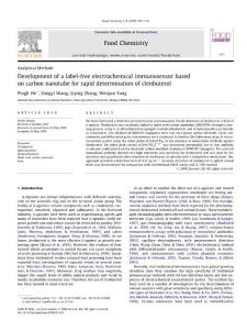 √Development of a label-free electrochemical