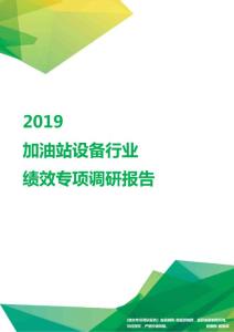 2019加油站设备行业绩效专项调研报告.pdf