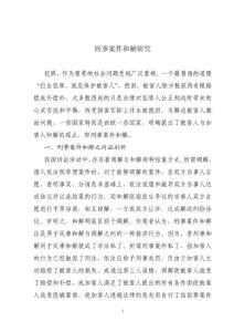 刑事诉讼论文
