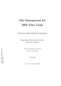 File Management for HEP Data Grids