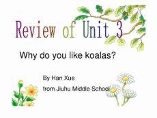 英语：Unit 3 Why do you like koalas复习课件(人教新目标七年级下