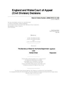 England and Wales Court of Appeal - Cameroon
