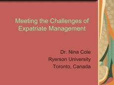 12580100_Meeting the Challenges of Expatriate Management