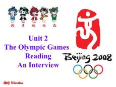 新人教版英语高一上MODULE 2《UNIT 2 THE OLYMPIC GAMES》(READING)PPT课件