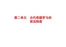 2012高考历史优化探究一轮复习精品课件：必修1 第2单元　古代希腊罗马的政治制度  第1课