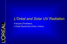 L'Oréal and solar UV radiation