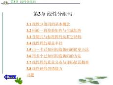 纠错码—原理与方法(修订版)第3章 线性分组码 课件
