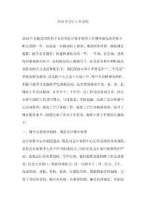 2010年会计工作总结