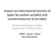 Impact on international tourism of Japan by nuclear