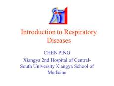 Introduction to respiratory Diseases