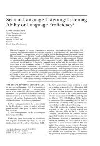 2006-Second language listening Listening ability or language proficiency