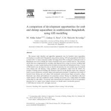 A comparison of development opportunities for crab and shrimp