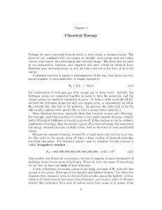 chapter4 Chemical Energy