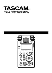 TASCAM DR-100说明书