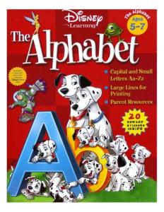 DisneyAlphabet 迪士尼 字母