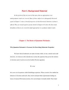 理论化学导论 CHAPTER1-4