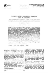 The-prevalence-and-prophylaxis-of-gout-in-England