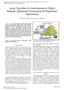 Aging Algorithm for Anthropometric Digital Humans：Quantitative Estimation for Ergonomic Application_2010