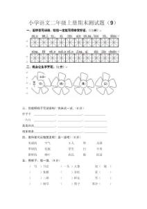 小学语文二年级上册期末试题（9）