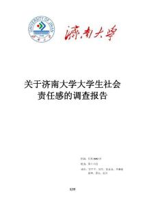 大学生社会责任感调查报告