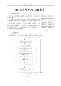 RS码的MATLAB实现(附MATLAB仿真程序)