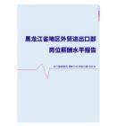 2022年黑龙江省地区外贸进出口部门岗位薪酬水平报告