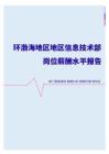 2022年环渤海地区地区信息技术部门岗位薪酬水平报告