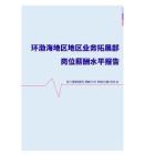 2022年环渤海地区地区业务拓展部门岗位薪酬水平报告