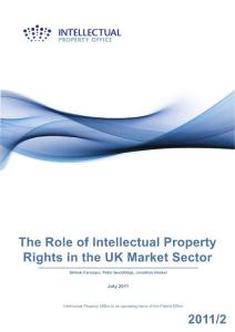 the role of IPR in UK market sector