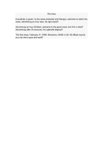 新闻联播台词（英）