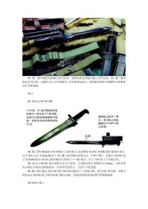 M1伽兰德步枪使用的刺刀、枪背带及小配件