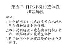 地理课件高一地理课件高一自然环境的整体性和差异性