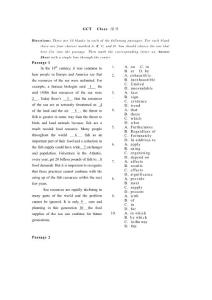 完形填空专项练习及答案(10套)